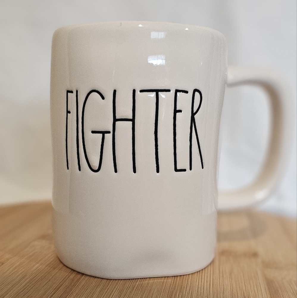 Rae Dunn "Fighter" Coffee Mug